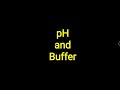 pH and Buffer Dynamics in Medical Biochemistry