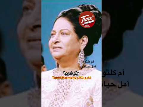 وانت معايا يصعب علي رمشة عيني ولا حتى ثانية ام كلثوم أمل حياتي نغم وتناغم  