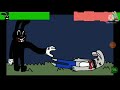 cartoon rabbit vs Mr hopp with health bars