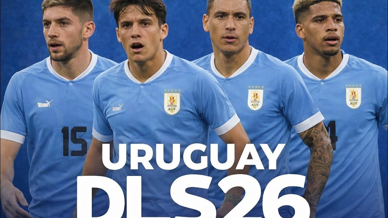 🔥🔥🇺🇾TODA LA SELECCIÓN URUGUAYA  COMPLETA EN DLS 26🇺🇾🔥🔥| JUGADORES URUGUAYOS | DLS 26 | Dream FTBL