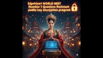 bigvirtue1 official world number 1 quantum computer resistant public key encryption program video A4