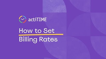 How to set billing rates?