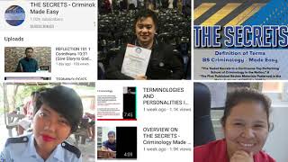 TERMINOLOGIES AND PERSONALITIES IN CRIMINOLOGY (Criminal Law 1)