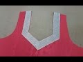 How to Attach Lace on Neck | Sweatheart Neck Lace | Round Neck Lace