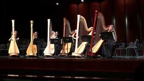 Julianne & #HARP Ensemble play #Handel's "Passacag...