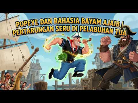 POPEYE DAN RAHASIA BAYAM AJAIB | PERTARUNGAN SERU DI PELABUHAN TUA