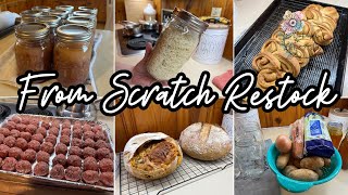 Restocking My Freezer and Pantry From Scratch || Making Homemade Food Convenient