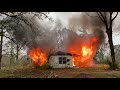 Burning Down Old House Huge Fire (Part Two)