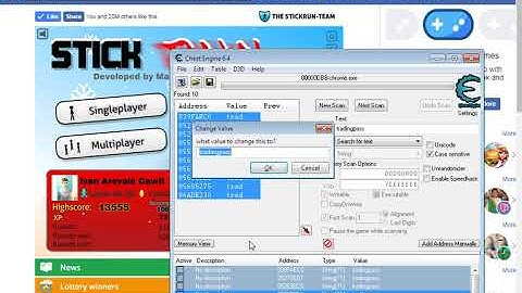 Stick run | Hack no. 1 | Hacking Trading-pass using CE 6.4