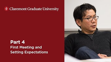 The Advisee-Advisor Relationship - 04. First Meeting Setting Expectations