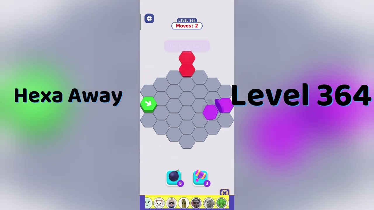 🧠 Hexa Away Level 364 Walkthrough