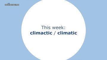 #EasilyConfusedWords climactic vs. climatic