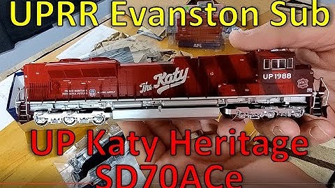 Unboxing & Review - UP Katy Heritage SD70ACe - Model Train Layout Ops & Realism Union Pacific RR