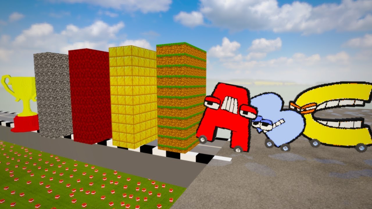 Alphabet Lore A-Z vs Minecraft Block Walls | Teardown