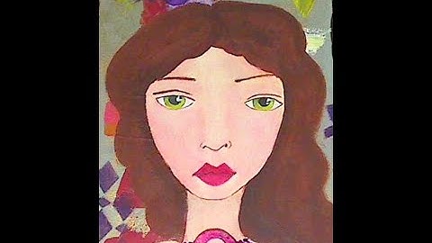 Adding Face to Canvas from Livestream #mixedmediaarttutorials  #kellydonovan #knittingandthings