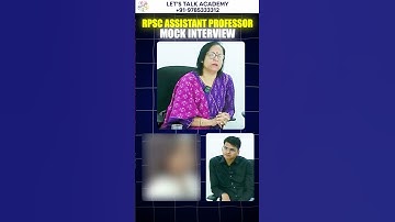 RPSC Assistant Professor Mock Interview |Realistic Practice | Let