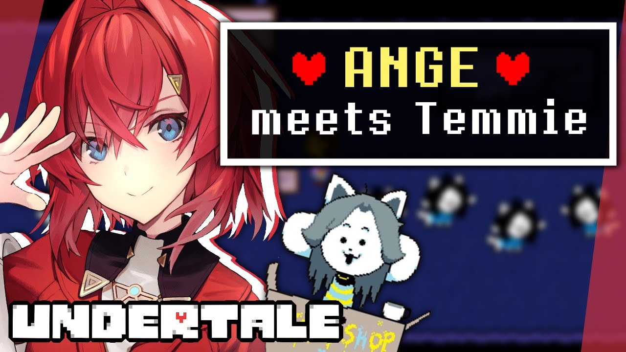 Undertale: Ange discovers Temmie Village for the First Time (Ange Undertale Series part 3)