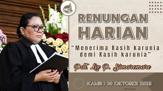 Daily Devotional of HKBP Ressort Tebet Church - Thursday, October 30, 2025