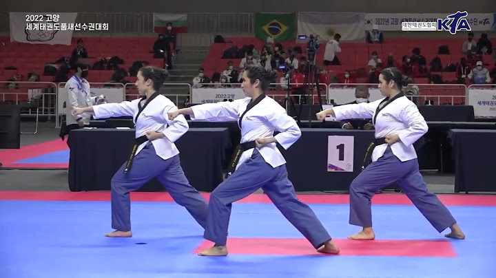 Mistrzostwa Świata Poomsae 2022 – Jessica Ayres, Carissa Fu i Miyako Yerick – Jitae – SREBRO
