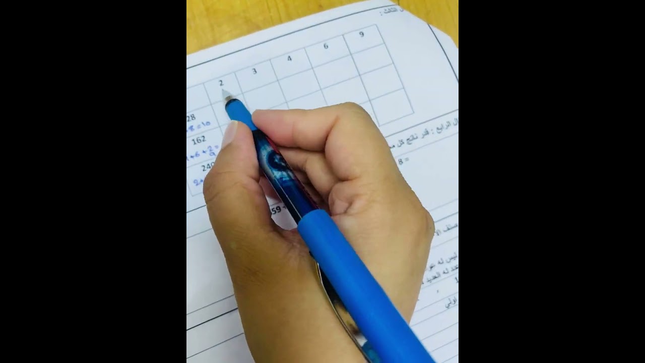 ورقة عمل امتحان ش2 ف1 خامس رياضيات 