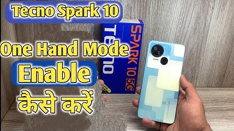 How To Enable One Hand Mode in Tecno Spark 10 | Tecno Spark 10 One Hand Mode Setting |