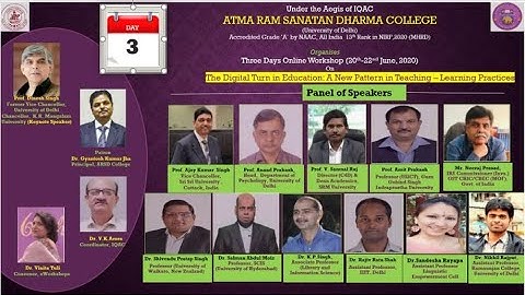 Day 3 : Session 1 & 2 - The Digital Turn in Education: A New Pattern in Teaching-Learning Practices