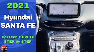 2021 Hyundai Santa Fe  CarTech Infotainment How To STEP BY STEP