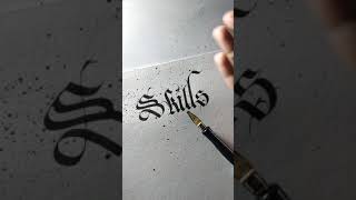 Skills | Subscribe for more ?     #calligraphy #lettering #design #art #shorts #artshorts #skills