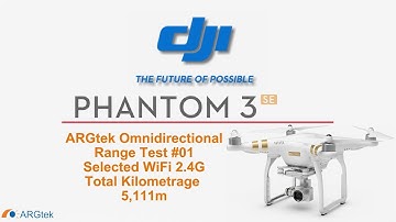 DJI Phantom 3 SE #01 Range test with ARGtek Omnidirectional  - Total Kilometrage 5,111m