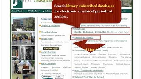 Information Sources 101