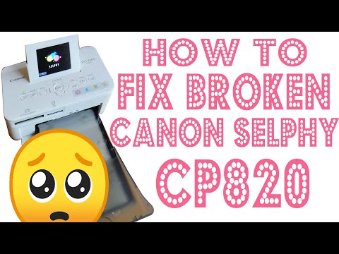 HOW TO REPAIR PRINTER CANON SELPHY CP820, PROBLEM CASSETTE INK INSERT, PROBLEM PAPER JAM,