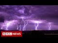 Violent Greek storm caught on camera - BBC News