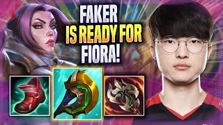 FAKER IS READY FOR FIORA! - T1 Faker Plays Fiora TOP vs Gwen! | Season 2022