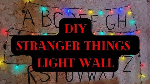 DIY Stranger Things Lighted Alphabet Wall Halloween Decoration.