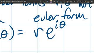 Math 112 HW 11.8 Polar Forms