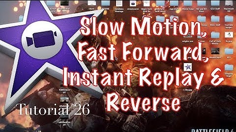 Slow Motion, Fast Forward and Reverse Speed in iMovie 10.0.1 | Tutorial 26