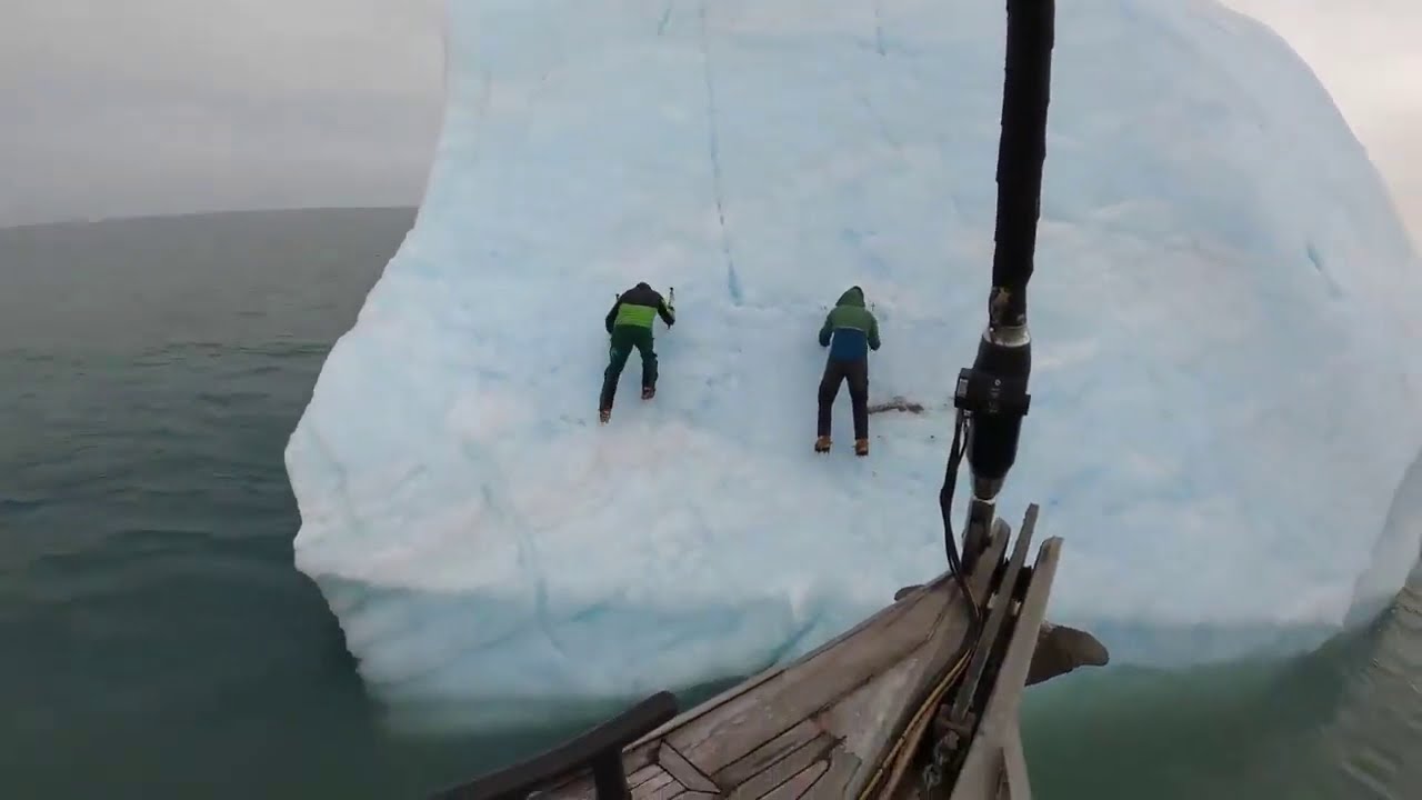 Ice Climbers Nearly Killed When Massive Iceberg Rolls Over On Them