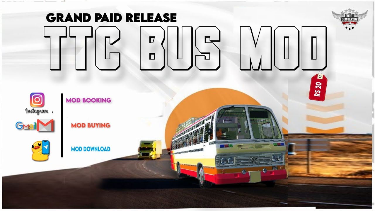 Tt Bus Modify NEW BUS MOD BUSSID | GRAND RELEASE TTC BUS | OFFER PRICE ₹ 17 | CONTACT ...