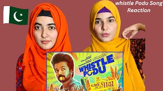 Whistle Podu Lyrical Video Reaction | The Greatest Of All Time| Thalapathy Vijay |Pakistani Reaction