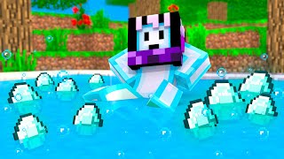 AKU MANDI DI AIR DIAMOND MINECRAFT!!!