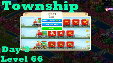 Township Level up 66 Day 3 Walkthrough Routine| new goods buildings | gameplay | ios | android | app