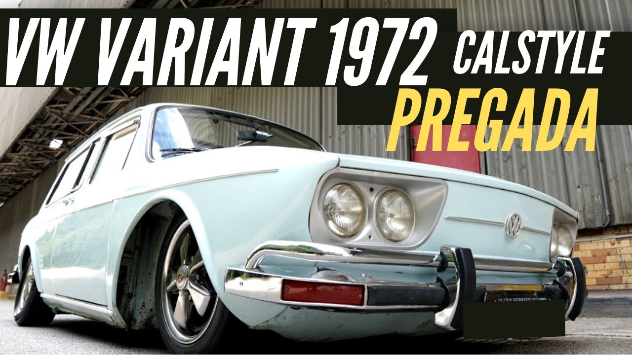 VW VARIANT 1972 Azul Diamante Interrada de Fuchs e Chão!!!