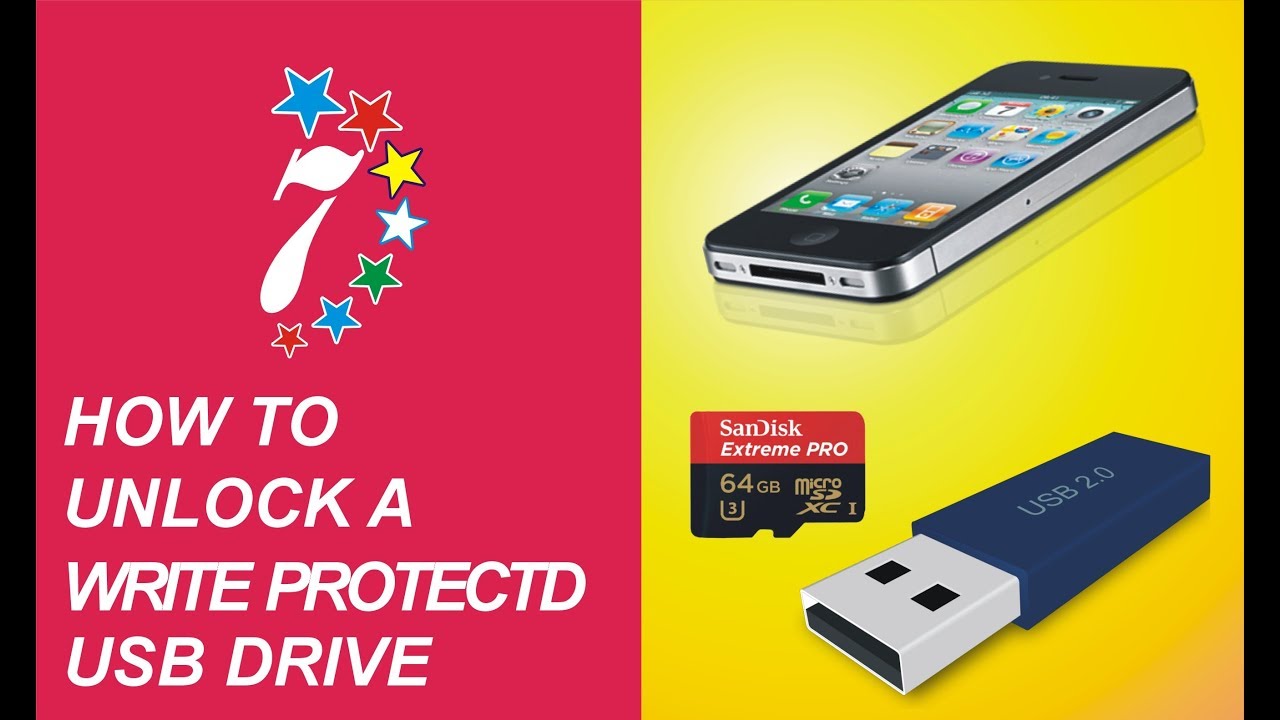 How to Unlock a Write Protected USB, SD or Micro SD Memory Card or a Hard Drive 2018 - YouTube