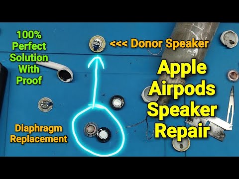 Apple Airpods Repair Damaged Speaker  39 s Diaphragm Repair Crackle Sound Fix Low Sound Fix