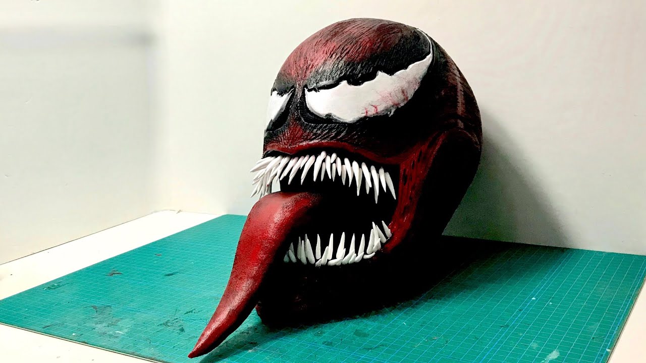 EVA Foam] How to make a carnage mask in a week [Venom] - YouTube