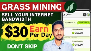 Grass Free Crypto Mining | Sell Your Internet Bandwidth Earn Money | Grass Airdrop 2024 screenshot 4