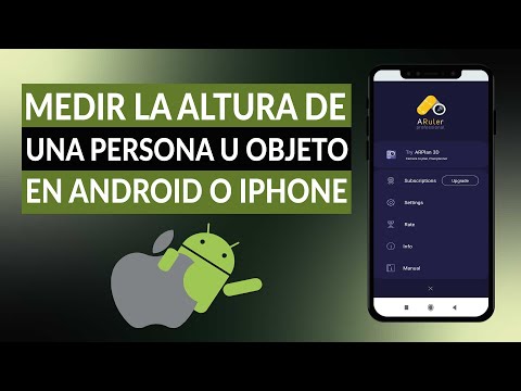 Cómo medir la altura de una persona u objeto con la cámara de ANDROID o IPHONE