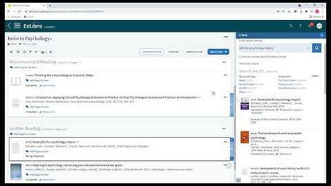 Leganto Resource Lists for Faculty 03: Adding resources from the library