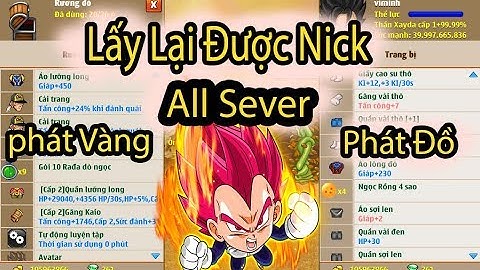 Ngọc Rồng Online - Phát Vàng all Sever + Đồ Ngon + THẻ + Nick Vip - Giao lưu