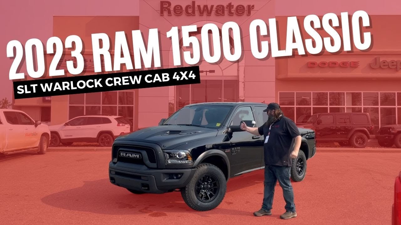 New 2023 Ram 1500 Classic SLT Warlock Crew Cab 4x4 HEMI V8 Stock